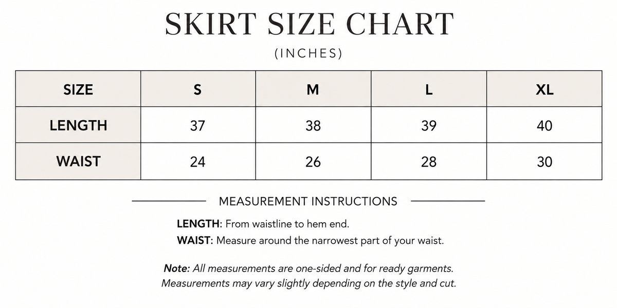 Three-Flared Moss Georgette Skirt