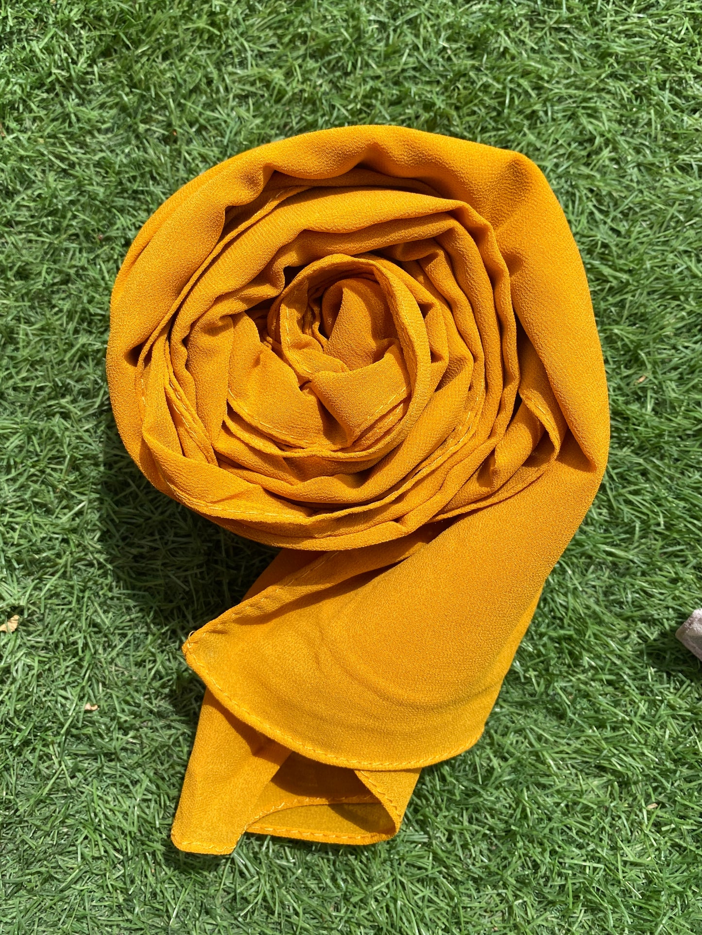 Georgette Hijab - Tumeric Yellow