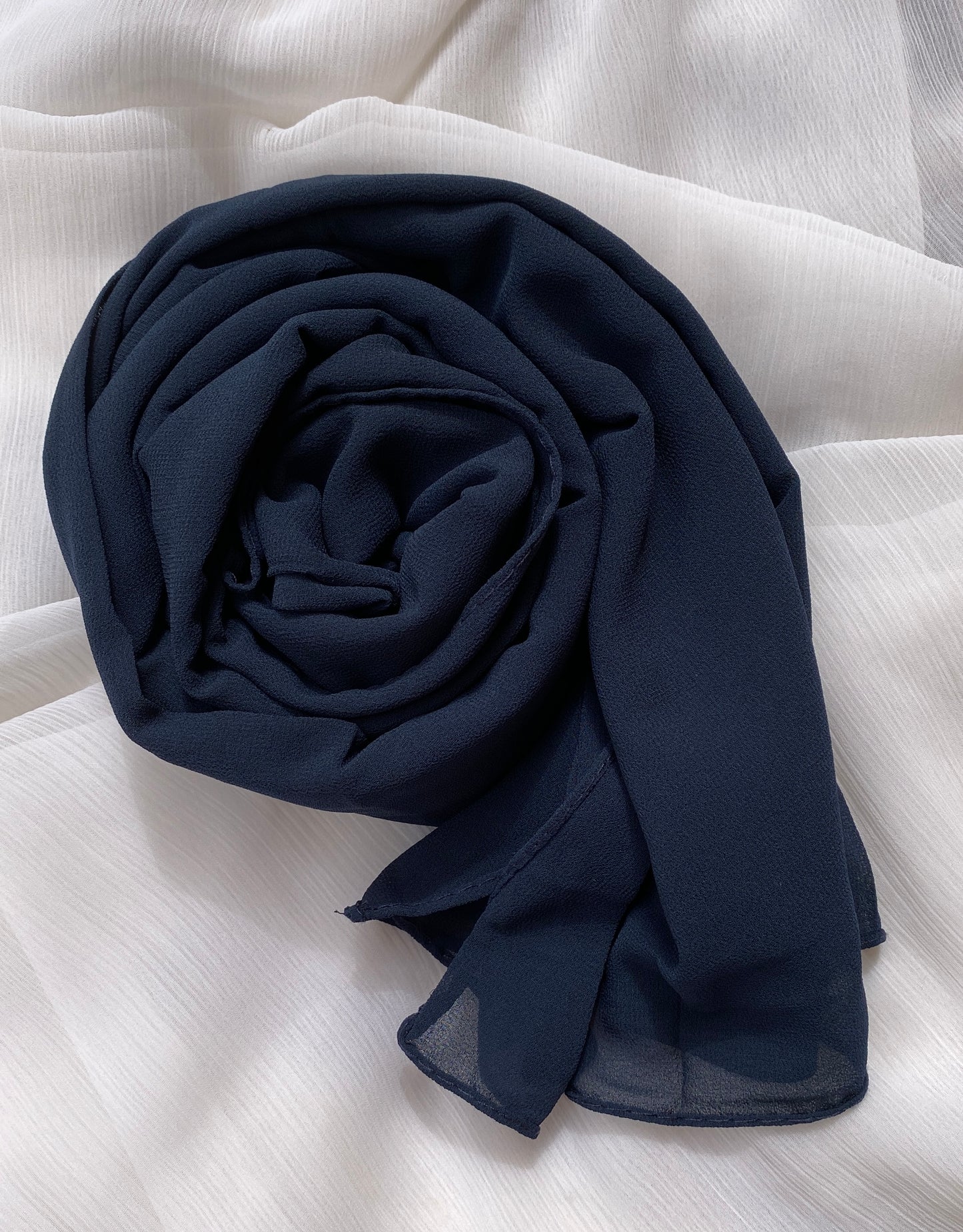 Georgette Hijab - Navy Blue