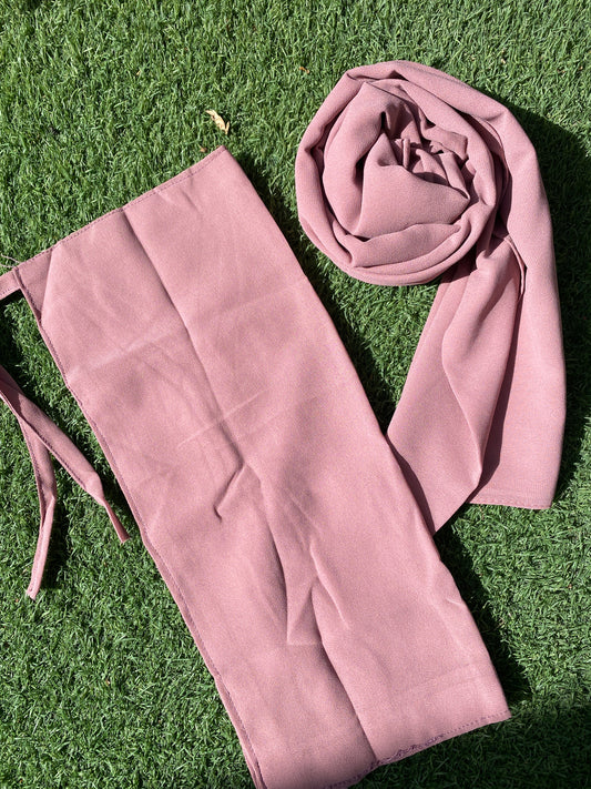 Hijab Naqab Set - Mauve