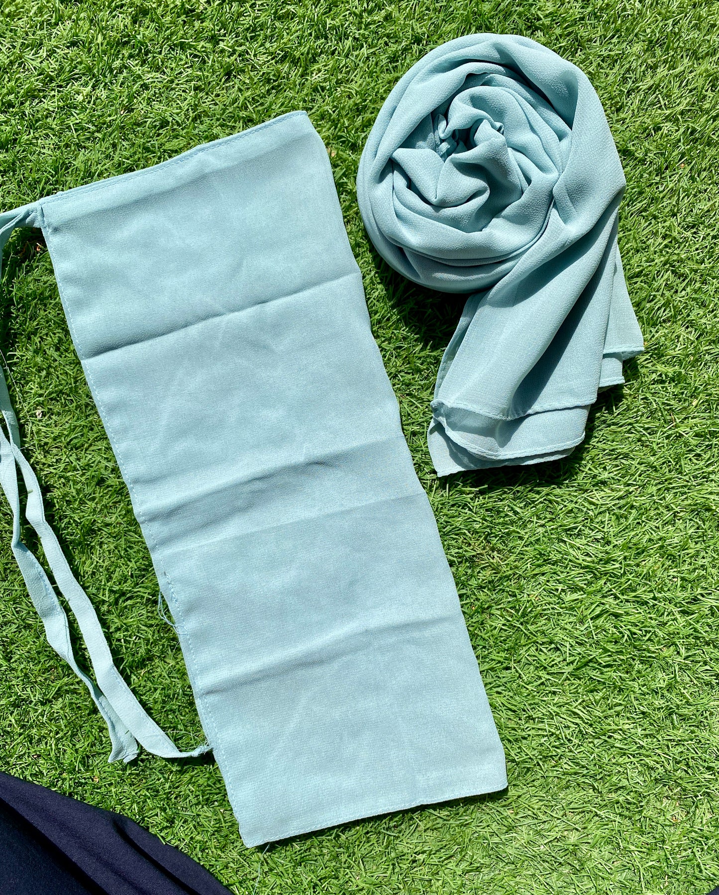 Hijab Naqab Set - Bright Seafoam Green