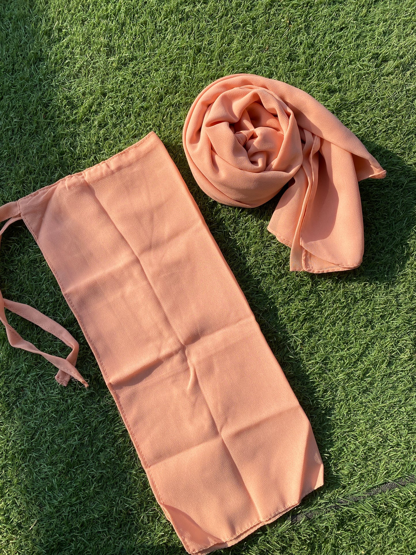 Hijab Naqab Set - Peach Puff