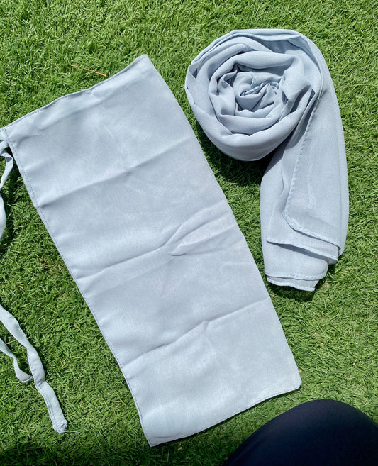 Hijab Naqab Set - Ice Blue