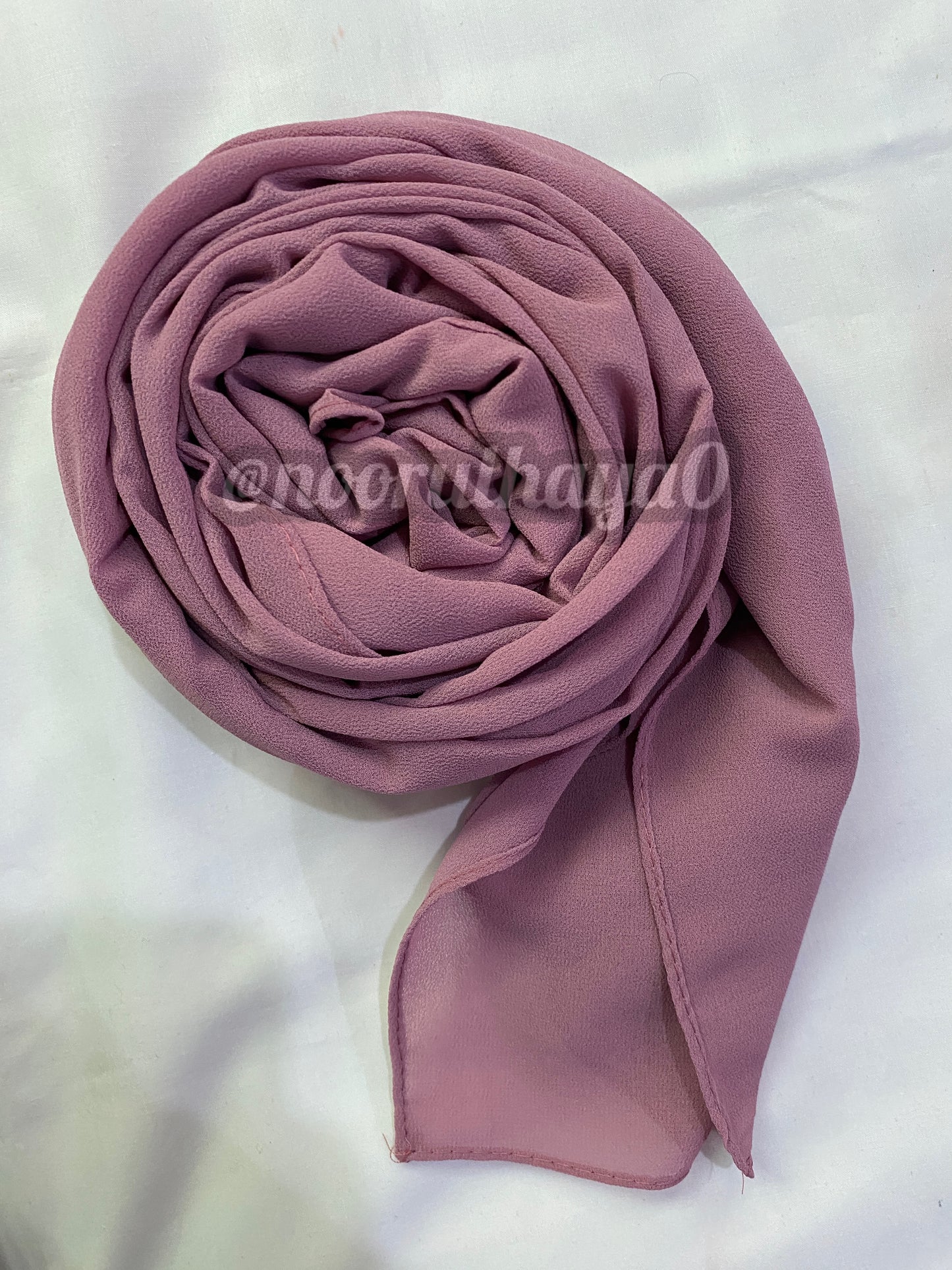 Georgette Hijab - Pearly Purple