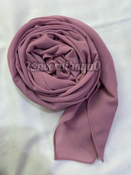 Georgette Hijab - Pearly Purple