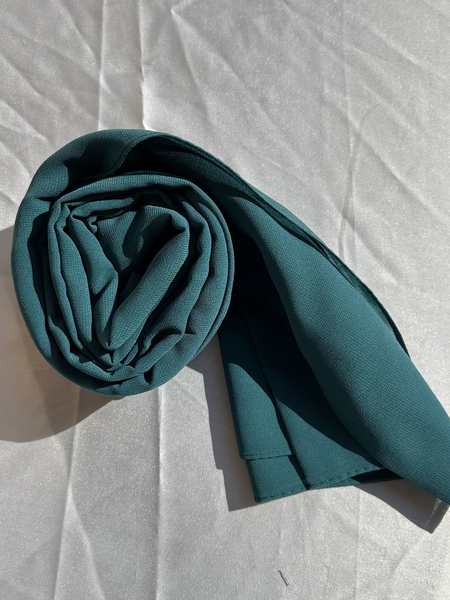 Georgette Hijab - Teal Green
