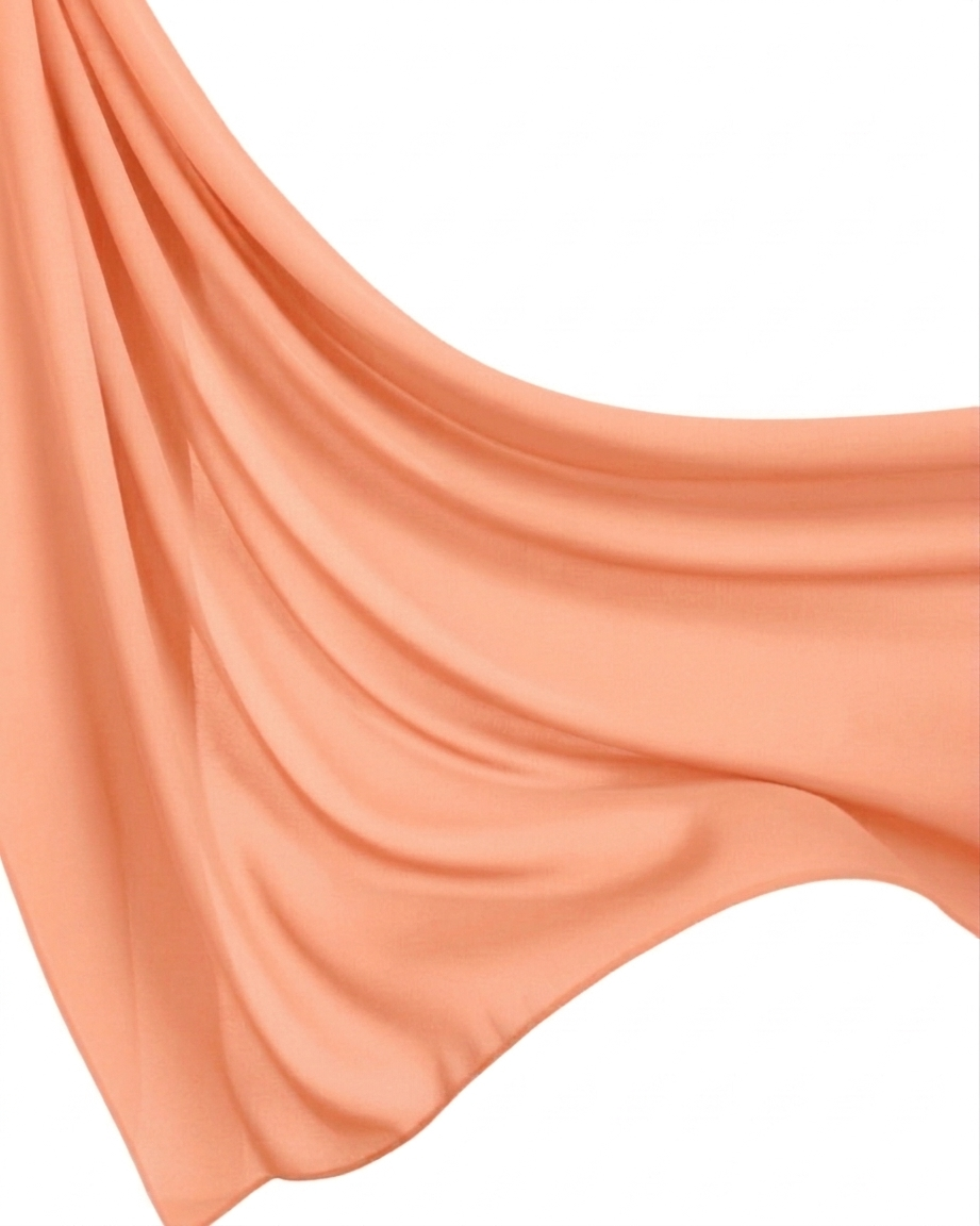 Georgette Hijab - Peach