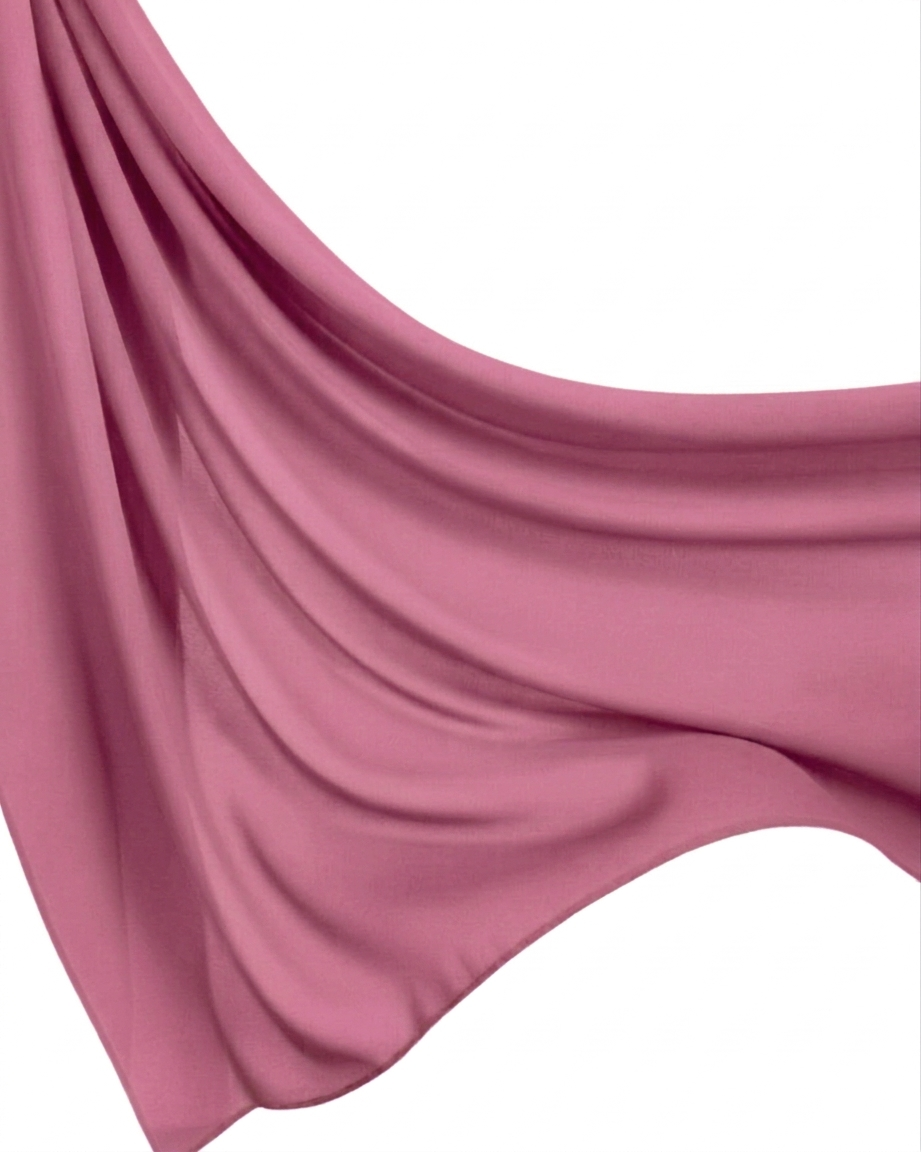 Georgette Hijab - Pinkish Plum