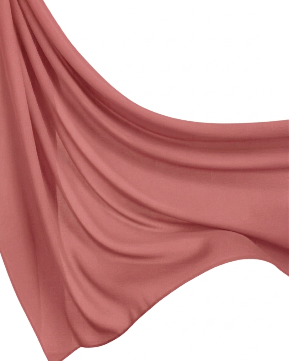Georgette Hijab - Rose Pink