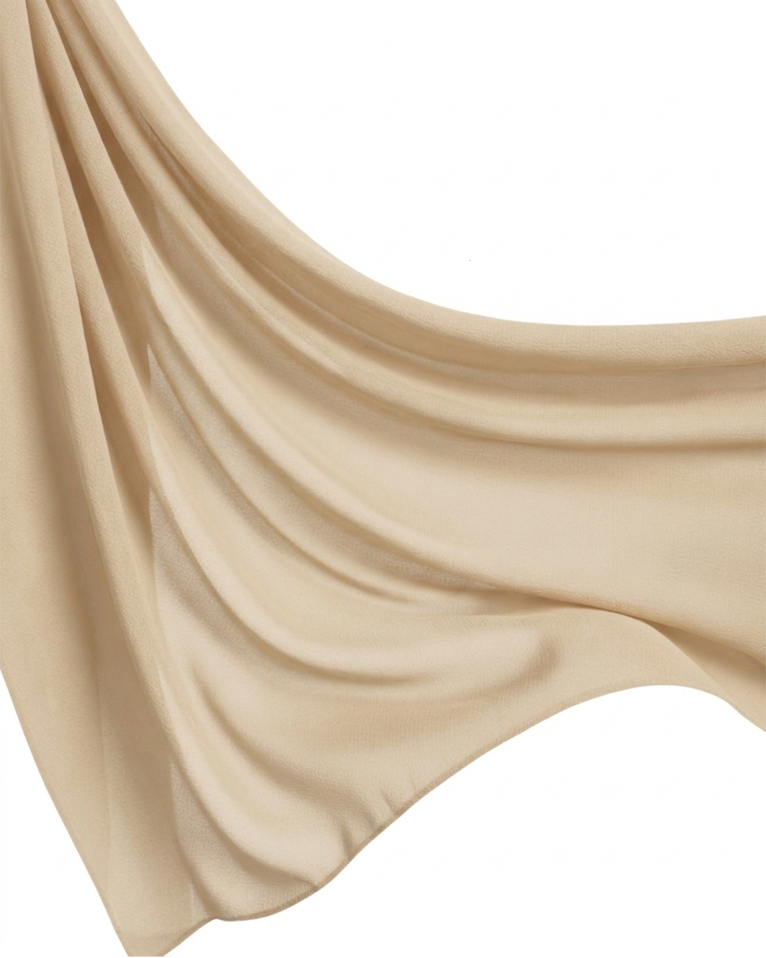 Georgette Hijab - Almond Latte
