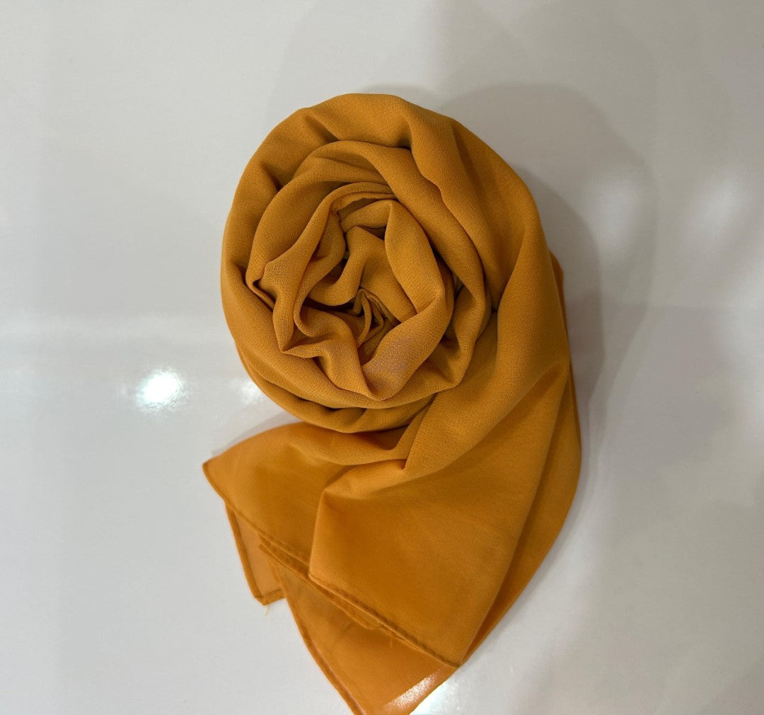 Georgette Hijab - Chrome Yellow
