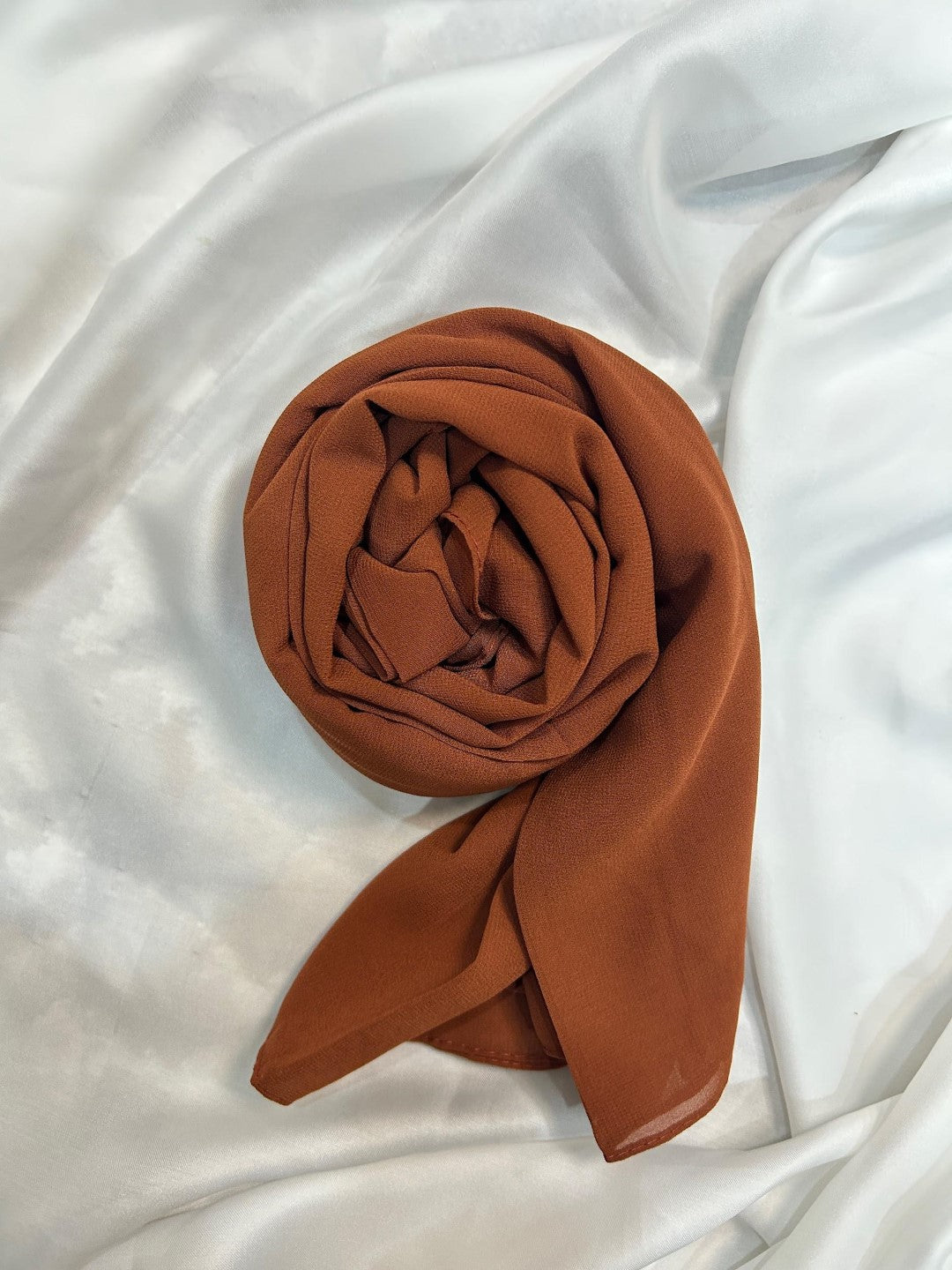 Georgette Hijab - Rust