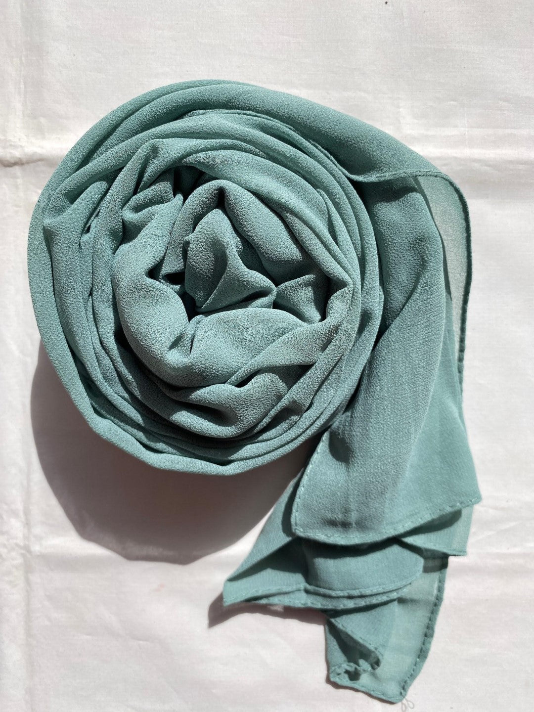 Georgette Hijab - Seafoam Green