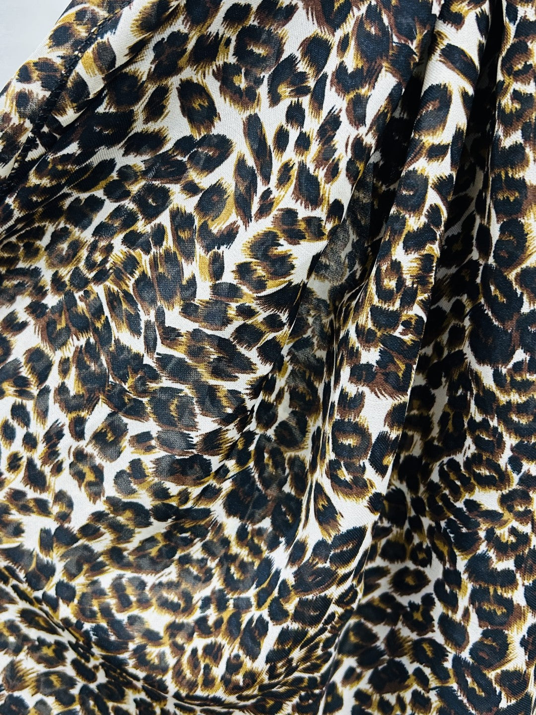 Premium Georgette Hijab – Mocha Leopard
