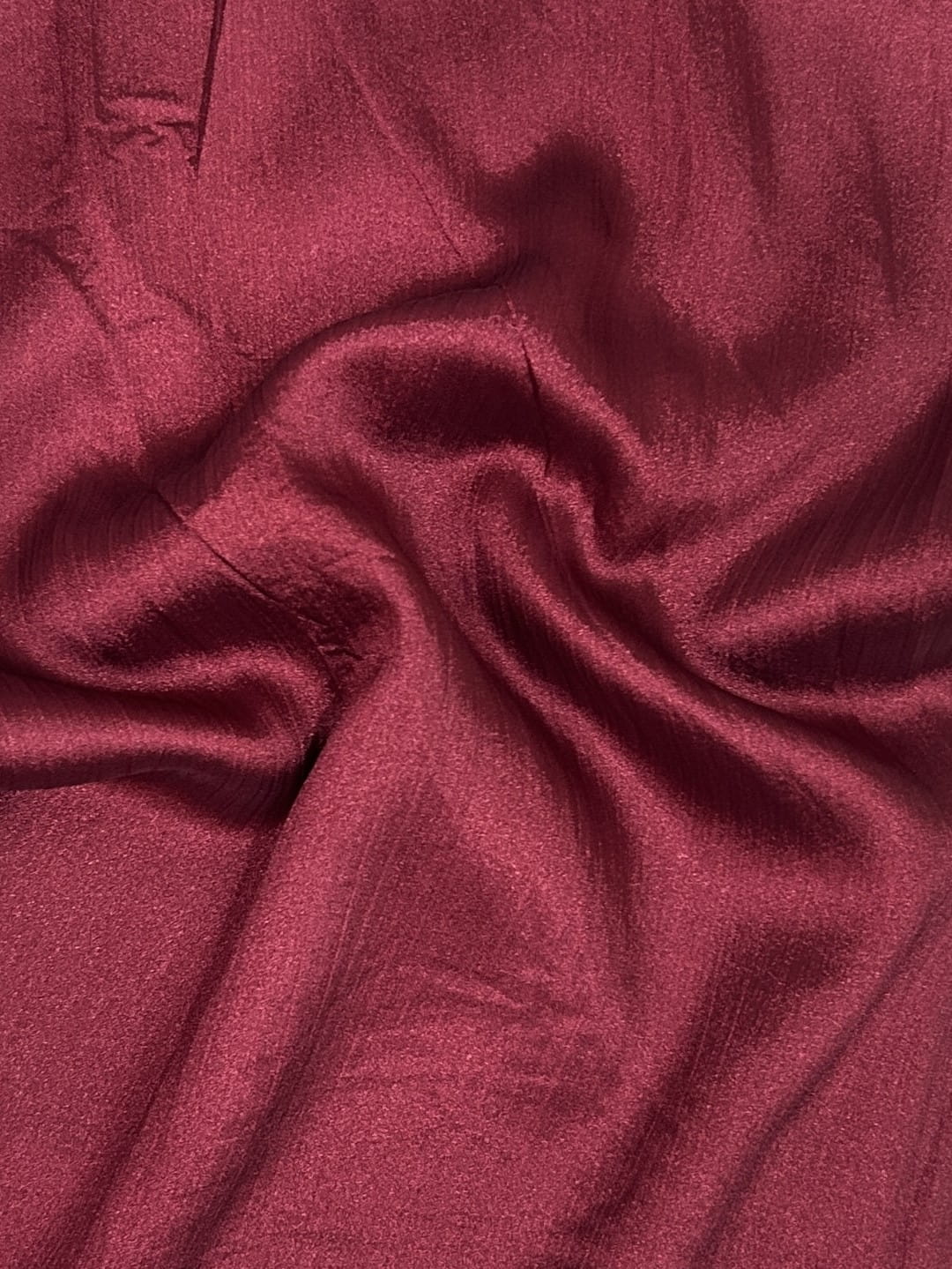 Crinkle Silk Hijab - Maroon