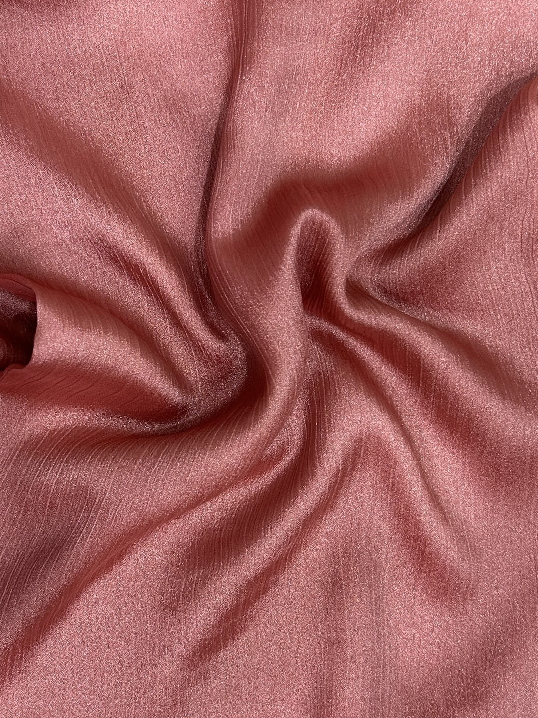 Crinkle Silk Hijab - Rose Pink
