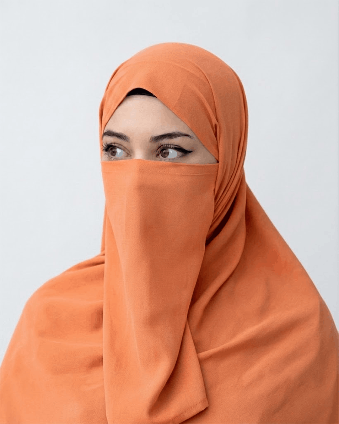 Hijab Naqab Set - Blush Orange