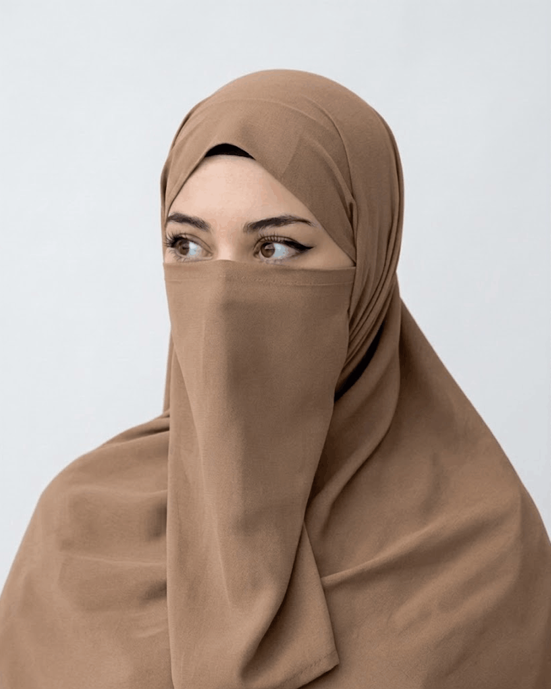 Hijab Naqab Set - Warm Tan