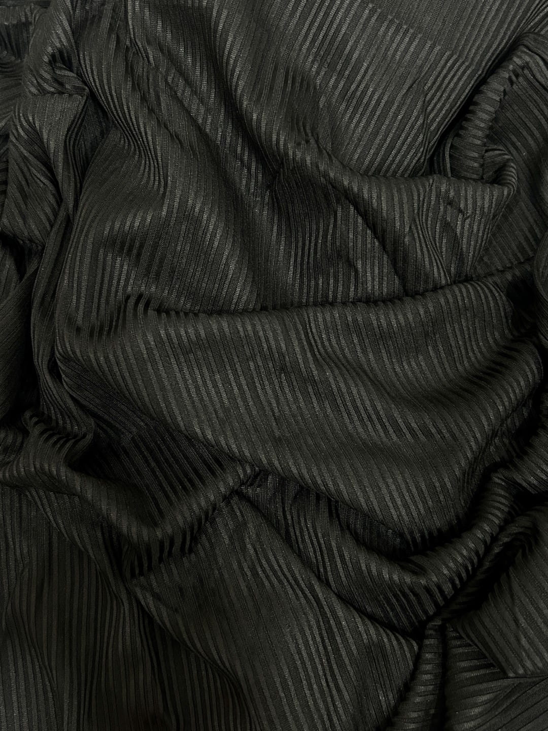 Ribbed Jersey Hijab - Black
