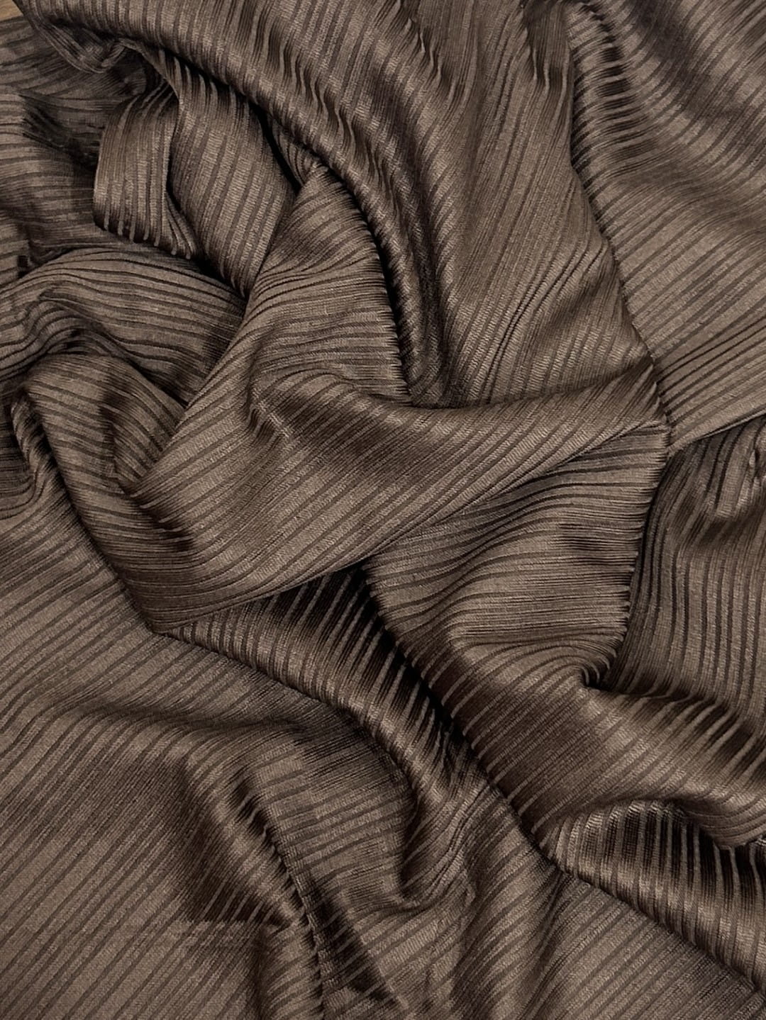 Ribbed Jersey Hijab - Chocolate brown