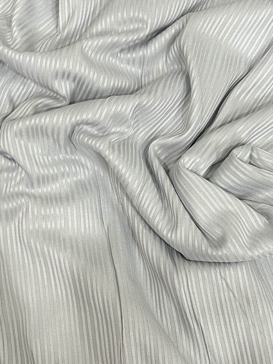 Ribbed Jersey Hijab - Light grey