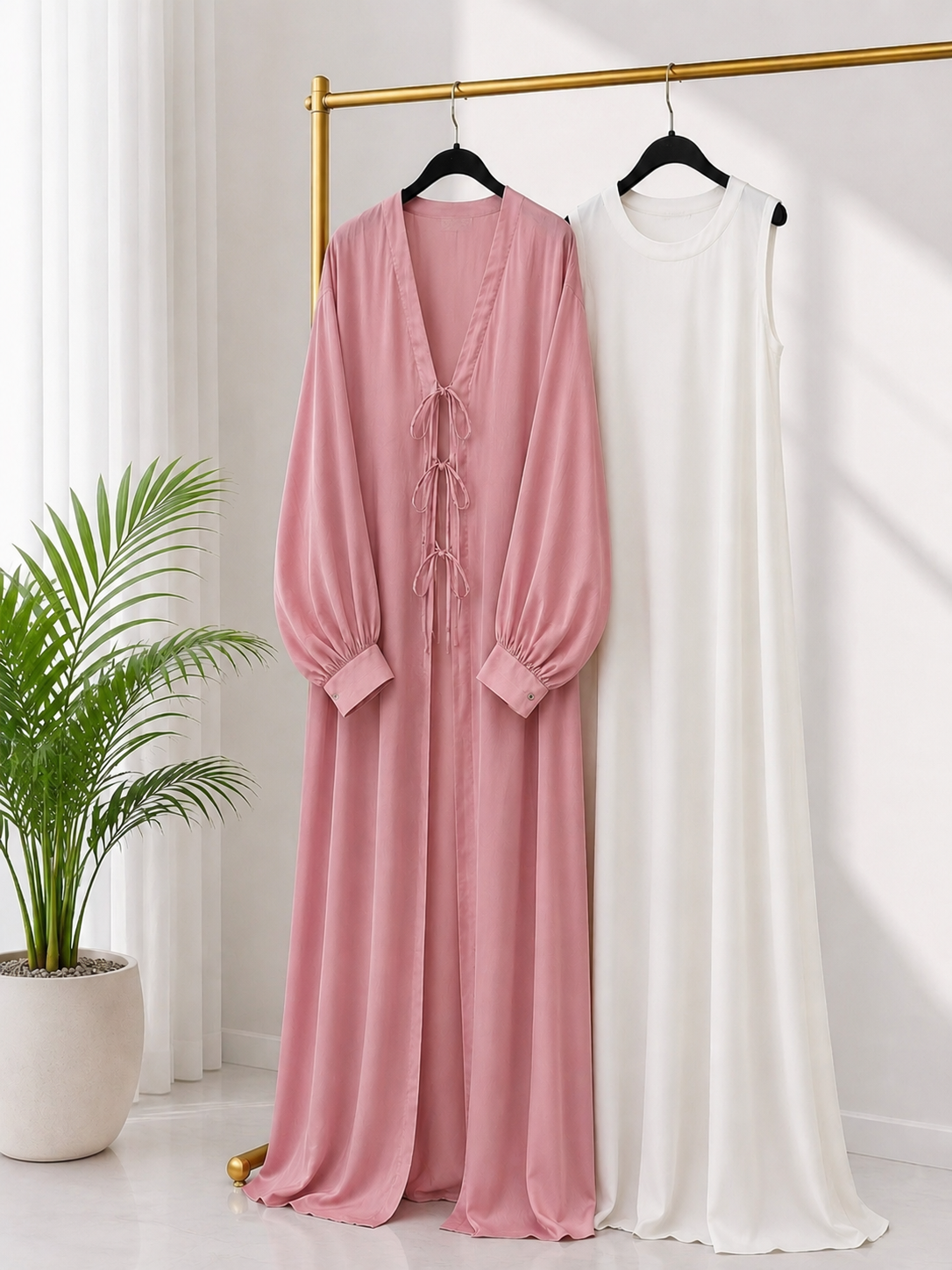 Dust Petal Double Abaya