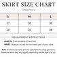Three-Flared Moss Georgette Skirt