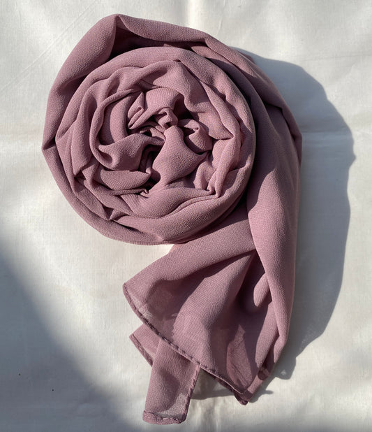 Georgette Hijab - Opera Mauve