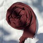 Georgette Hijab - Maroonish Brown