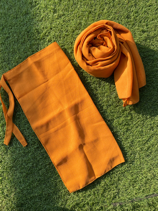 Hijab Naqab Set - Chrome Yellow