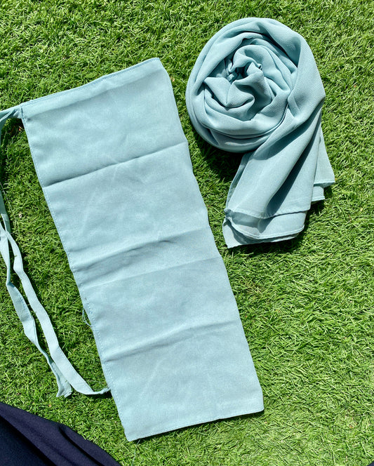 Hijab Naqab Set - Bright Seafoam Green