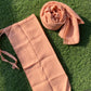 Hijab Naqab Set - Peach Puff