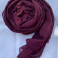 Georgette Hijab - Deep Plum
