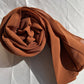 Georgette Hijab - Pecan Brown