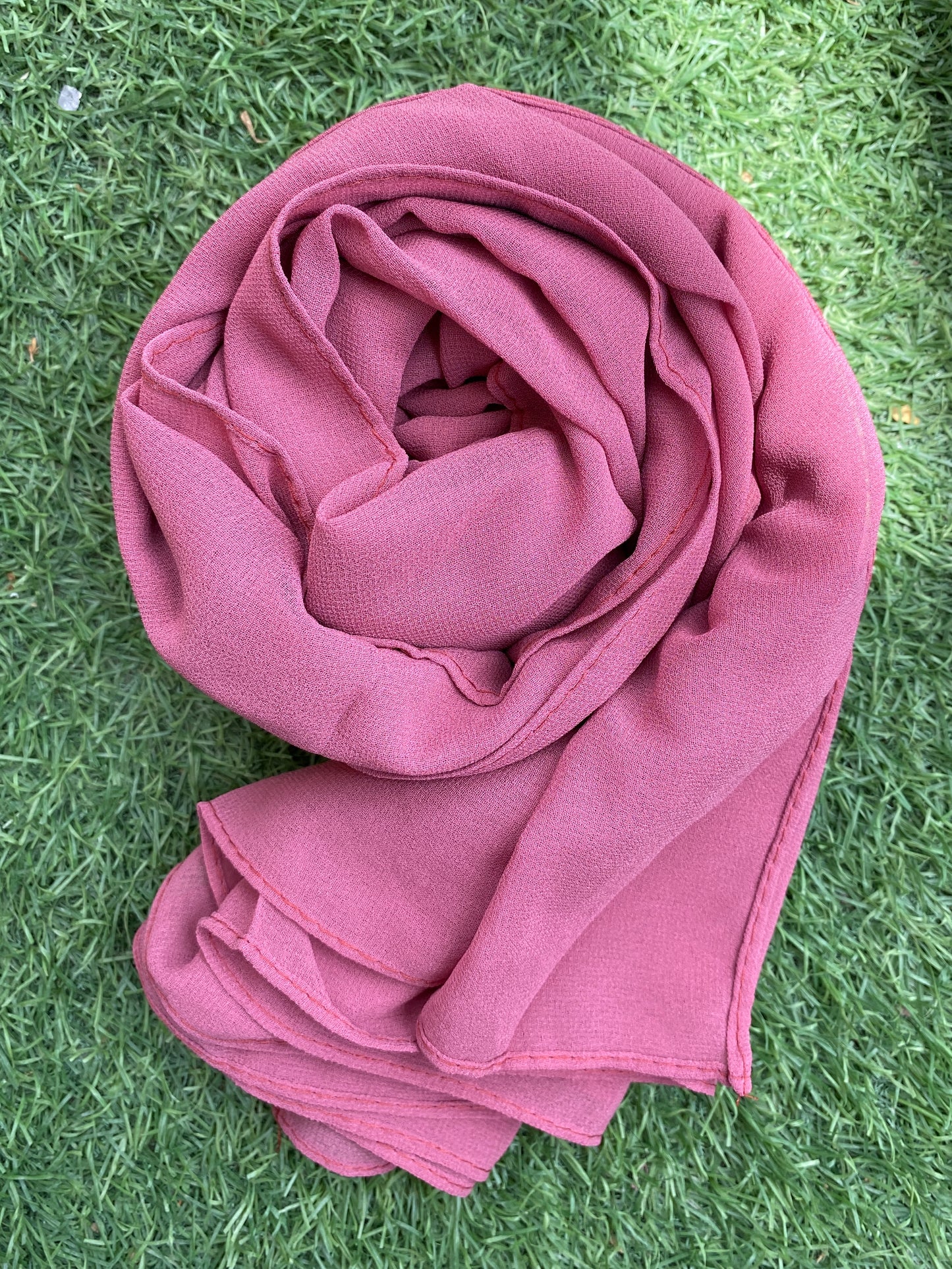 Georgette Hijab - Pinkish Plum