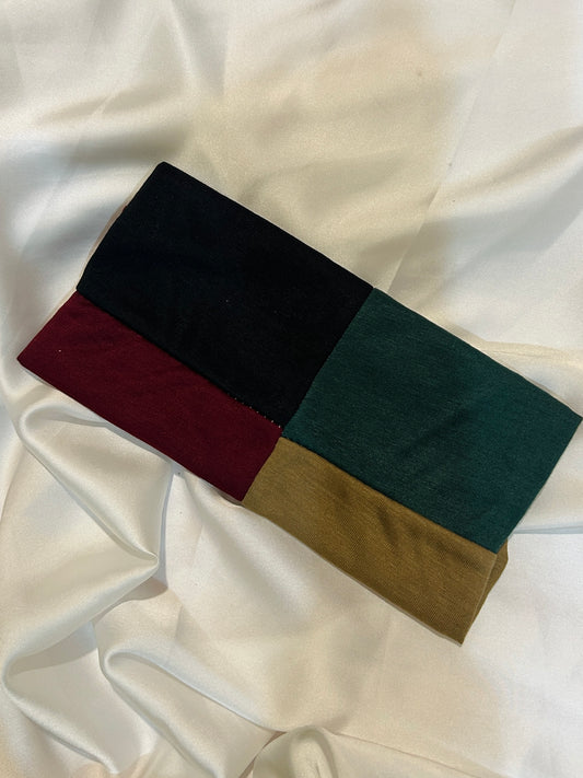 4 in 1 Caps - Black, Green, Maroon, Coffee