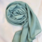 Georgette Hijab - Light Seafoam Green