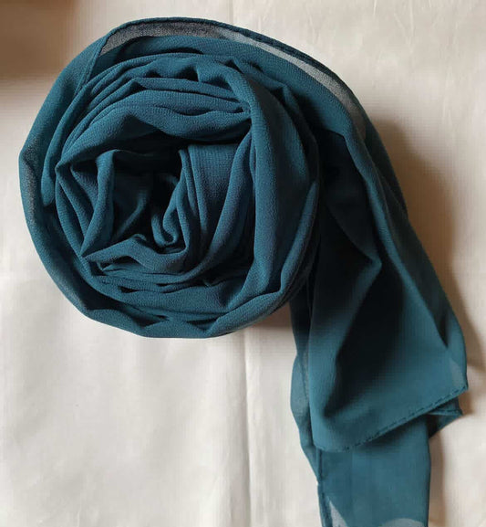 Georgette Hijab - Zinc