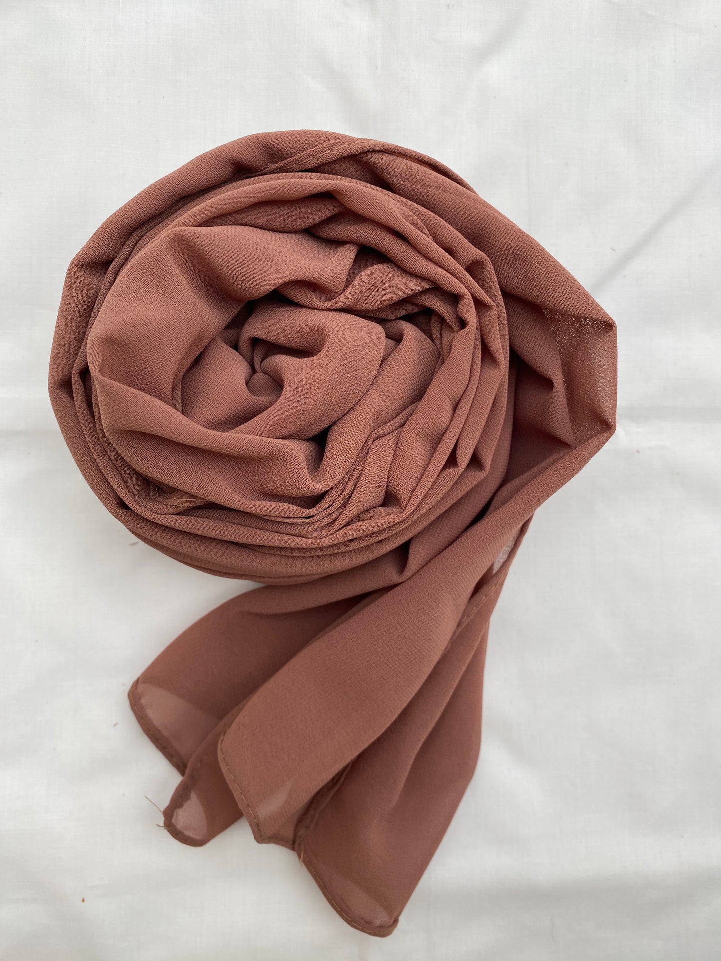 Georgette Hijab - Powder Brown