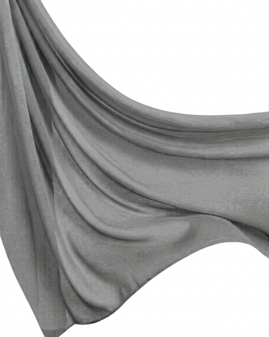 Georgette Hijab - Gun Smoke Grey
