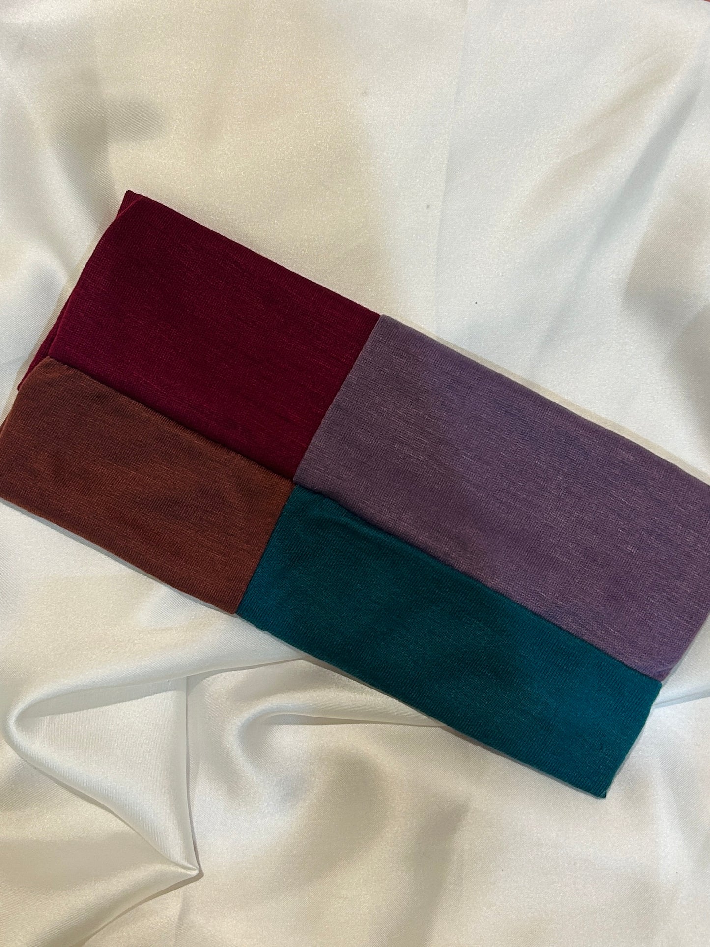 4 in 1 Caps - Maroon, Lavender, Rust, Teal Green
