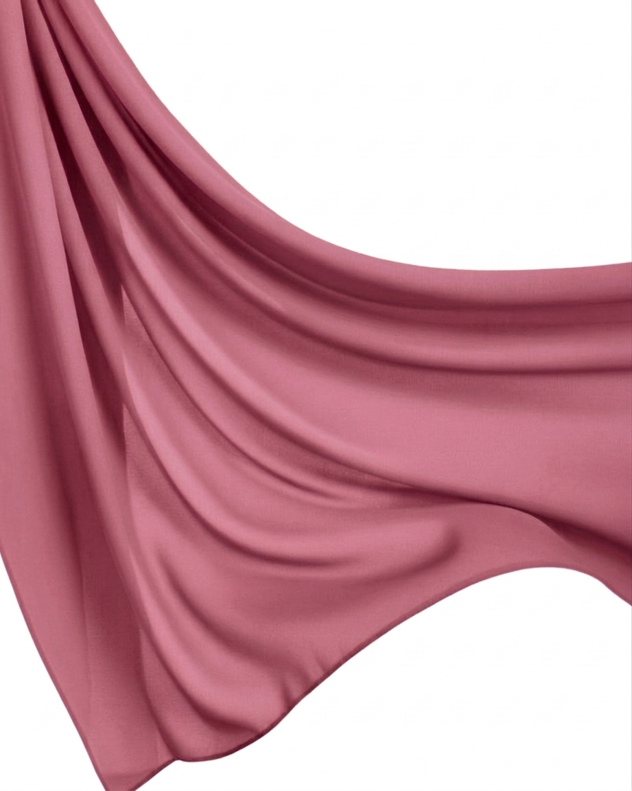 Georgette Hijab - Mauve Pink