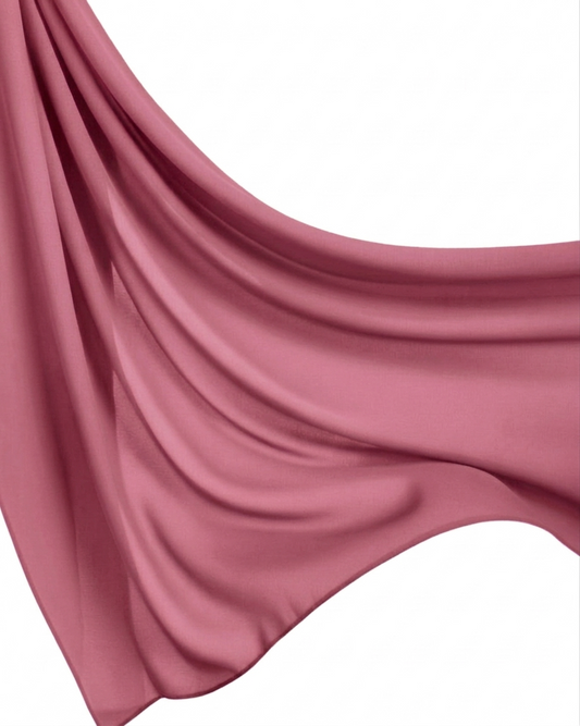 Georgette Hijab - Mauve Pink