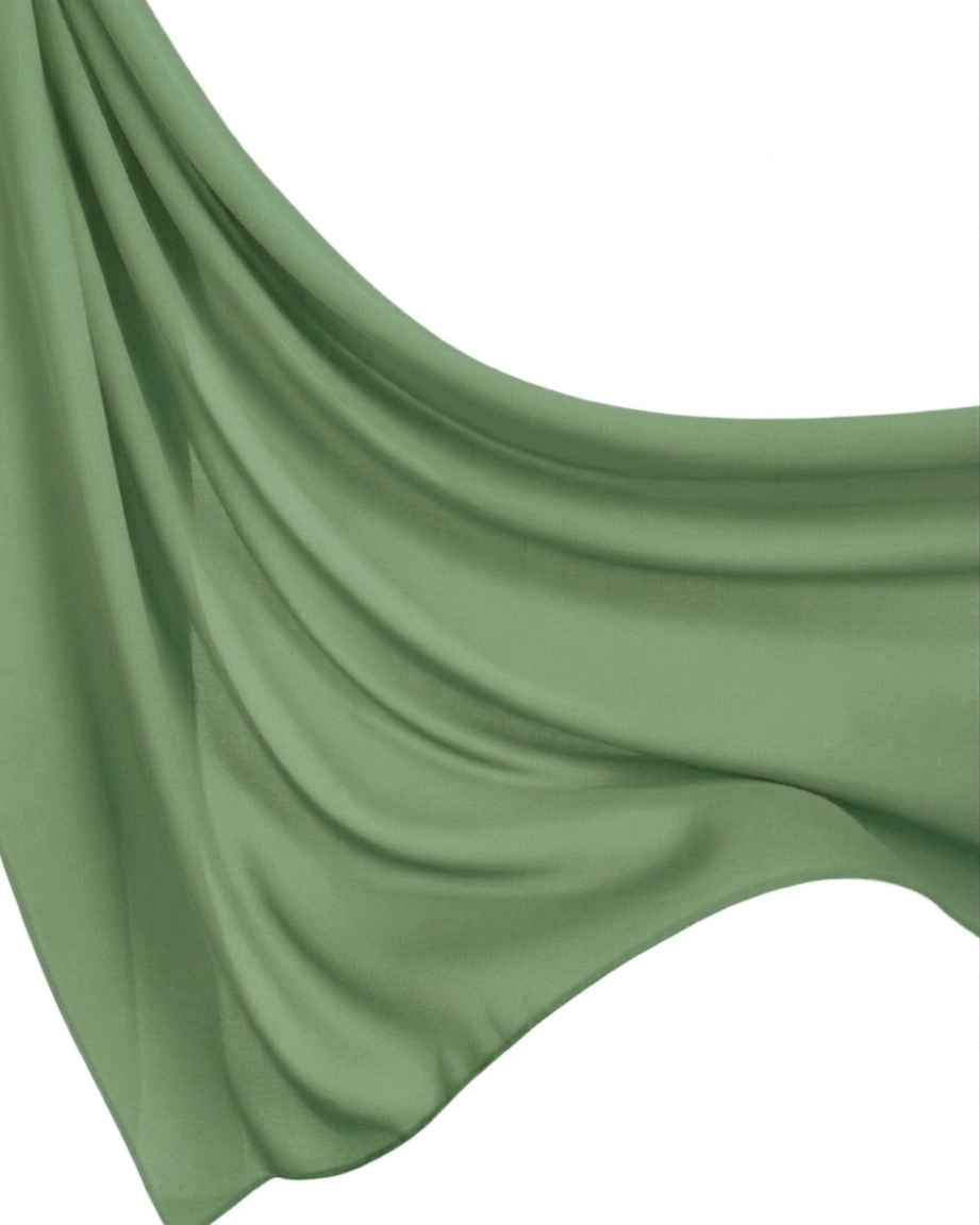 Georgette Hijab - Parrot Green