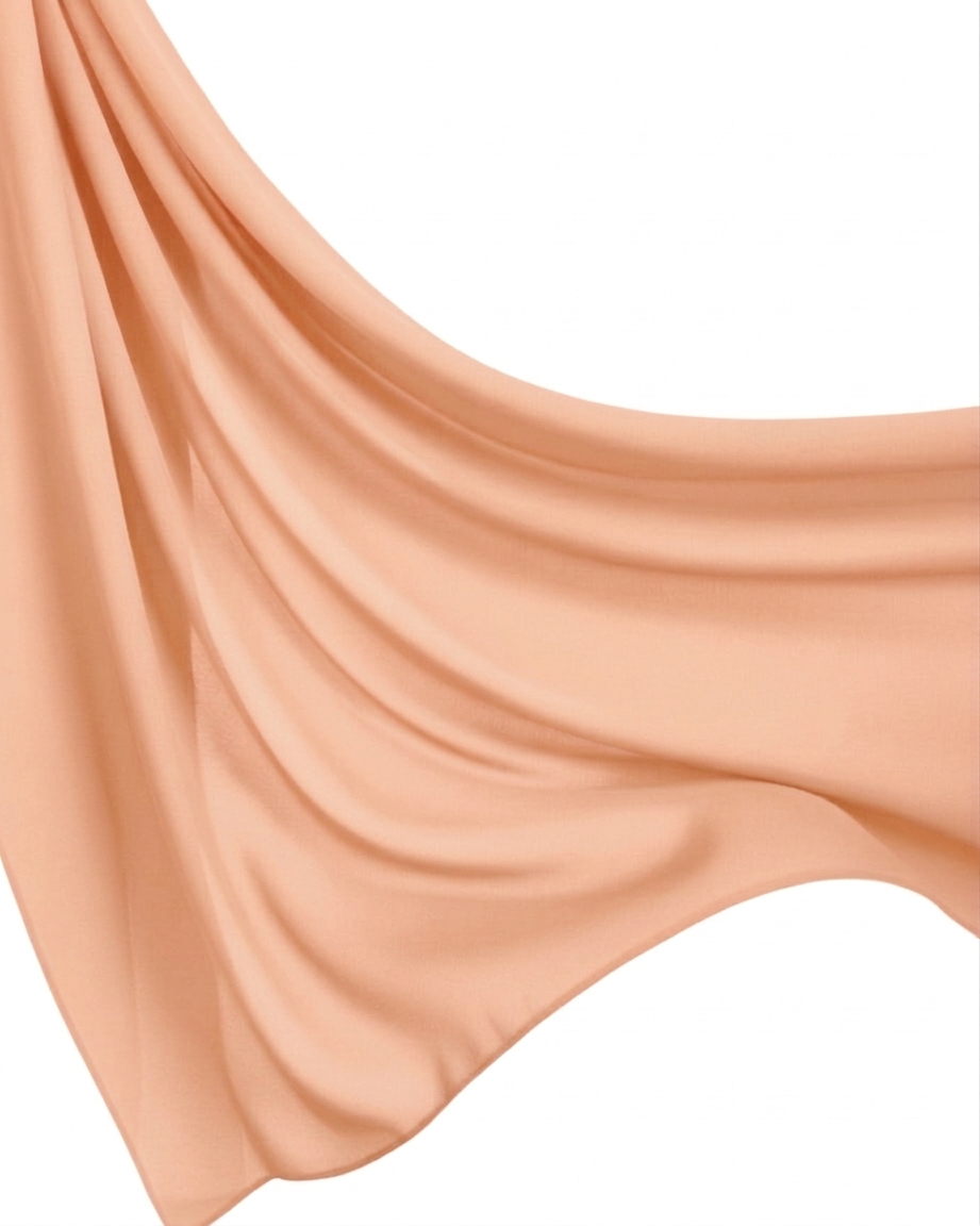 Georgette Hijab - Peach Beige