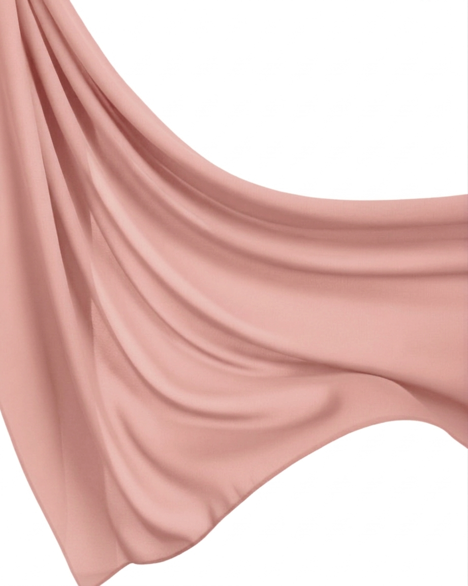 Georgette Hijab - Puce