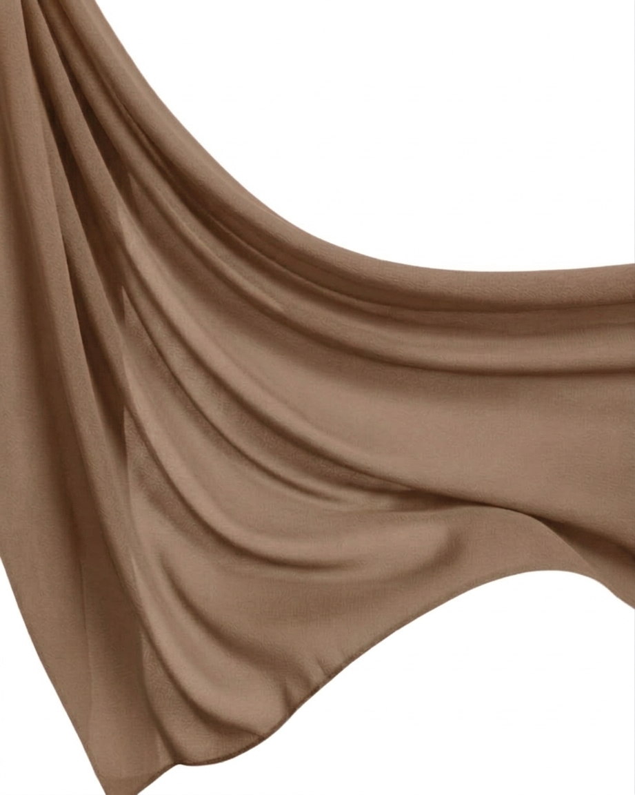 Georgette Hijab - Sand Brown