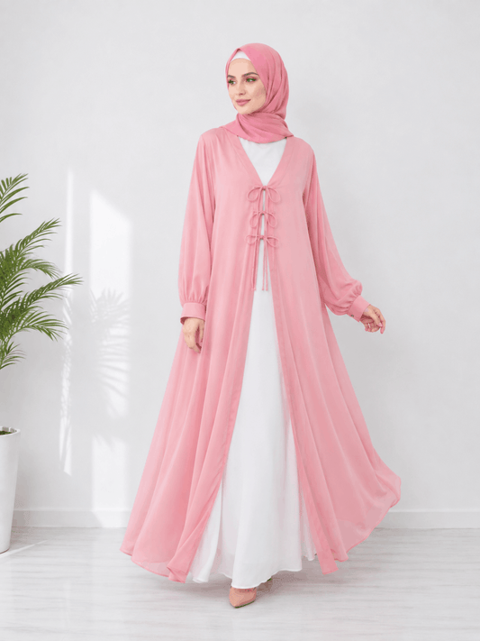 Dust Petal Double Abaya