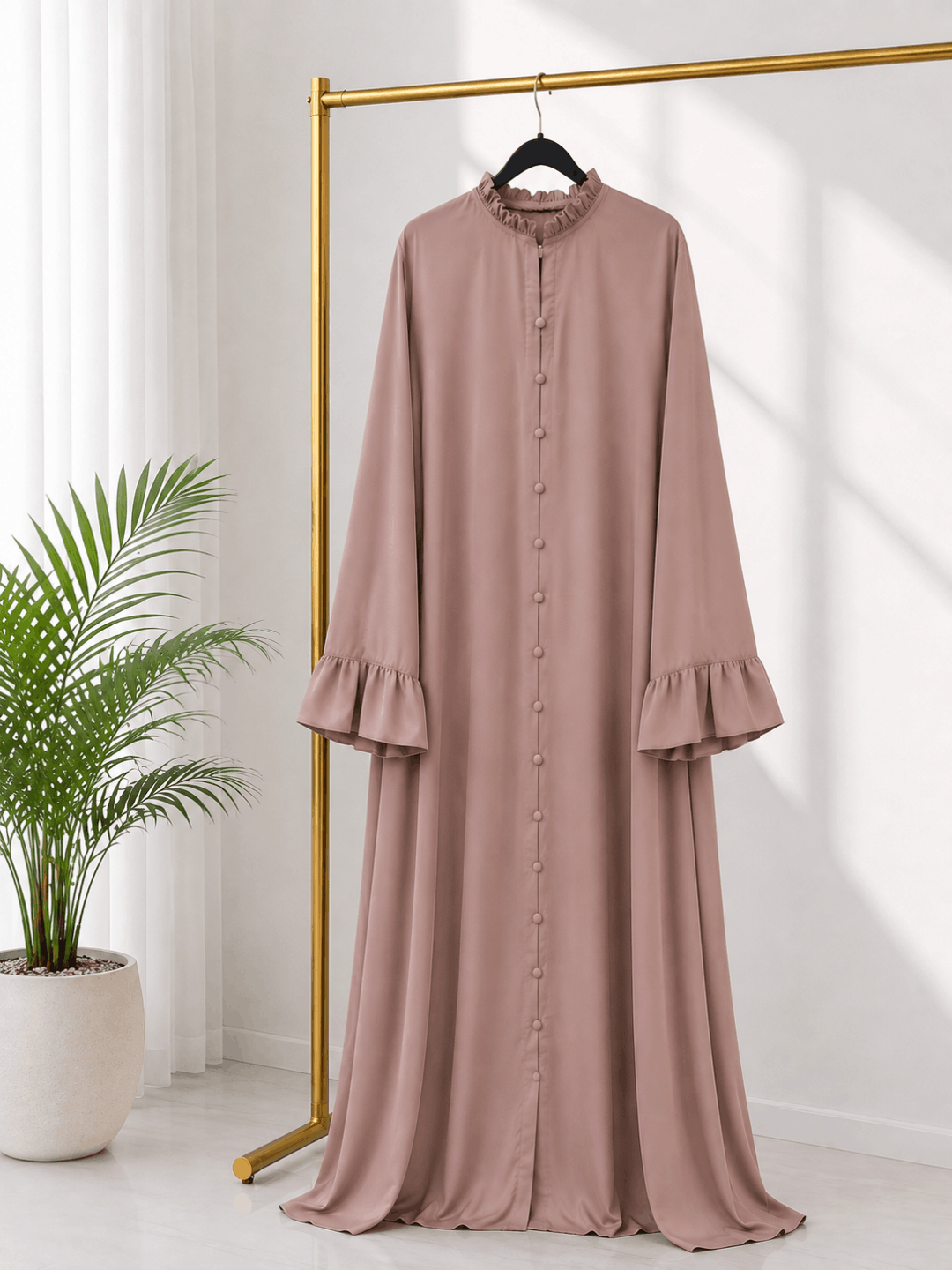 Rose Veil Laser Nida Abaya