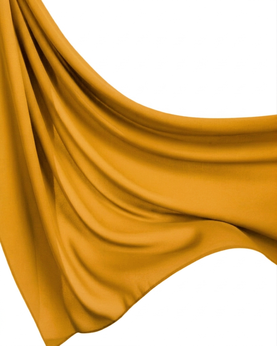 Georgette Hijab - Tumeric Yellow